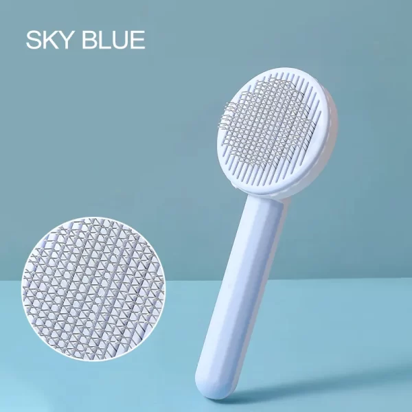 Pet Cat Brush Comb Self Cleaning Slicker Brush For Cat Hair Removes Tangled Pet Hair Massages Comb Cats Accessories - Image 7