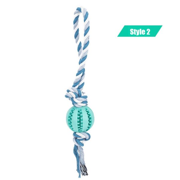 Dog Toys Treat Balls Chewing Bite Resistant Toys Pet Tooth Cleaning - Image 21
