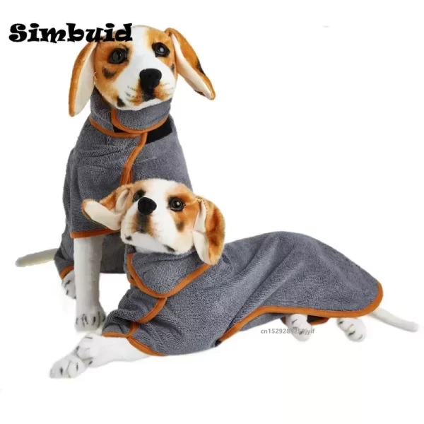 Super Absorbent Pet Microfiber Bathrobe - Image 5