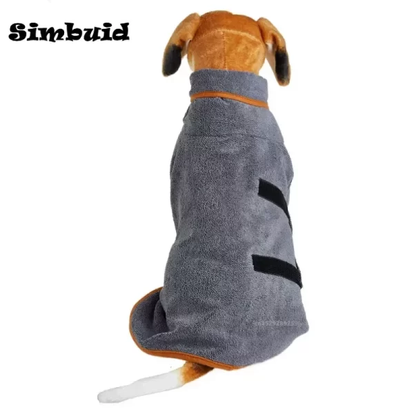 Super Absorbent Pet Microfiber Bathrobe - Image 4