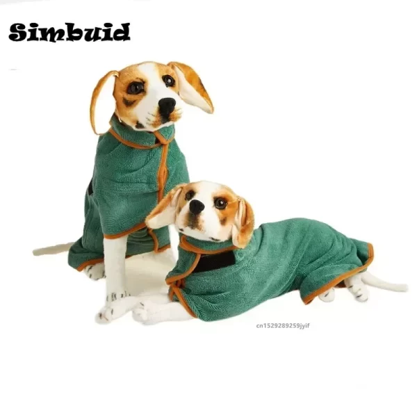 Super Absorbent Pet Microfiber Bathrobe - Image 6