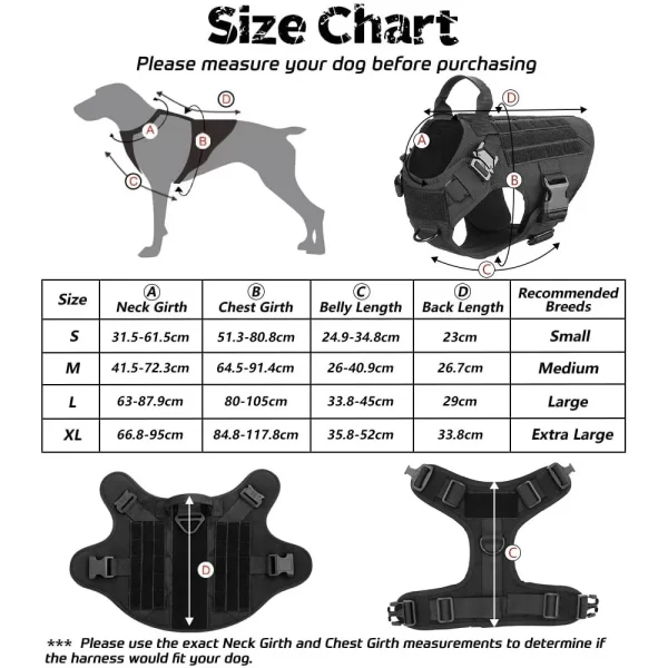 Tactical Dog Harness for Military K9 German Shepherd & Large Dogs - Image 5