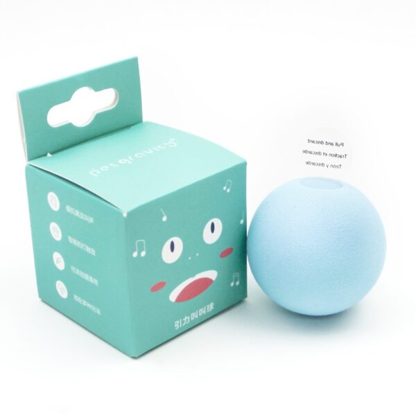 Smart Cat Toys Interactive Ball Plush Electric Catnip Training Toy Kitten Touch Sounding Pet Product Squeak Toy Ball Cat Supplie - Image 2