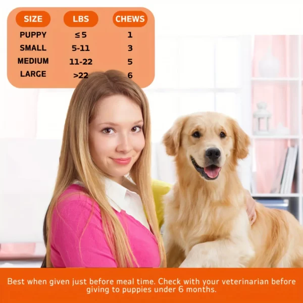 Dog Hip and Joint Supplement - Glucosamine for Dogs, Joint Supplement for Dogs with Glucosamine Chondroitin, Vitamin A - Image 4