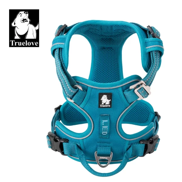 Truelove Pet Harness Nylon Webbing with 3M Reflection Adjustable Aluminum Alloy for Big Medium Dog - Image 4