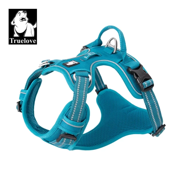 Truelove Pet Harness Nylon Webbing with 3M Reflection Adjustable Aluminum Alloy for Big Medium Dog - Image 2