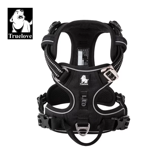 Truelove Pet Harness Nylon Webbing with 3M Reflection Adjustable Aluminum Alloy for Big Medium Dog - Image 7