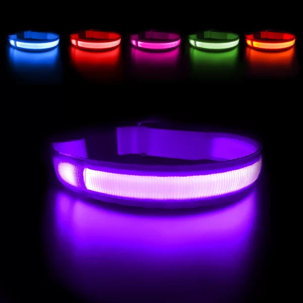 MASBRILL LED Dog Collar Luminous Pet Supplies Dog Collar Waterpoof Safety Glow Necklace Flashing Lighting Up Collars Accessories - Image 12