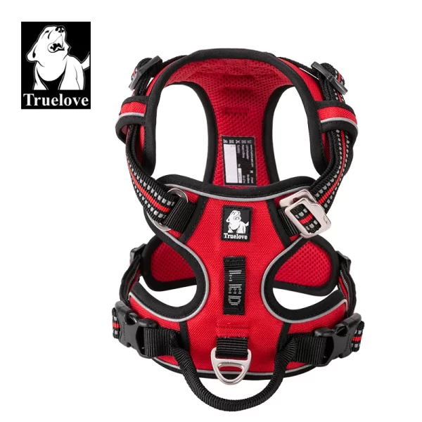 Truelove Pet Harness Nylon Webbing with 3M Reflection Adjustable Aluminum Alloy for Big Medium Dog - Image 8