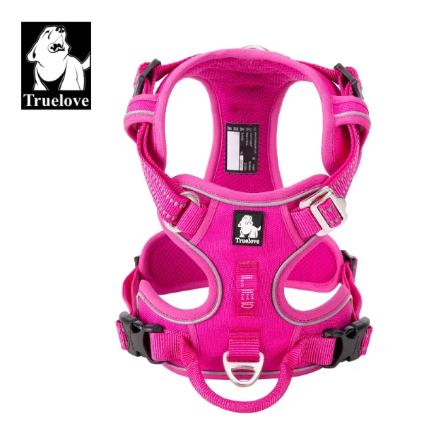 Truelove Pet Harness Nylon Webbing with 3M Reflection Adjustable Aluminum Alloy for Big Medium Dog - Image 9