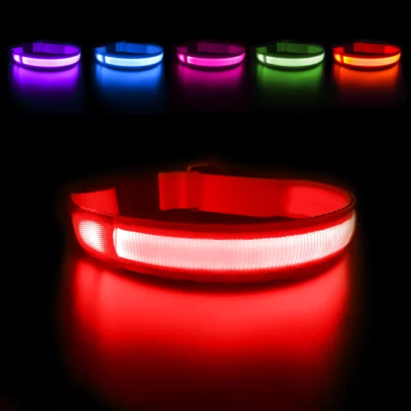 MASBRILL LED Dog Collar Luminous Pet Supplies Dog Collar Waterpoof Safety Glow Necklace Flashing Lighting Up Collars Accessories - Image 7