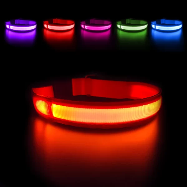 MASBRILL LED Dog Collar Luminous Pet Supplies Dog Collar Waterpoof Safety Glow Necklace Flashing Lighting Up Collars Accessories - Image 9