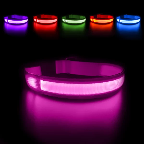 MASBRILL LED Dog Collar Luminous Pet Supplies Dog Collar Waterpoof Safety Glow Necklace Flashing Lighting Up Collars Accessories - Image 10