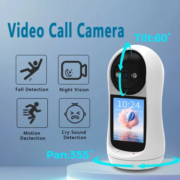 XIAOVV 4MP 5/2.4GHz WiFi Indoor Home Security Mini IP Camera Smart CCTV Pet Camera Baby Video Monitor 24/7 Surveillance Camera