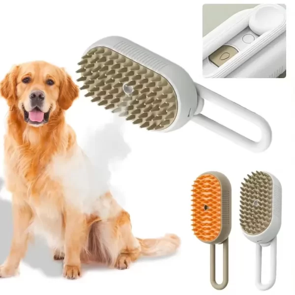 Pet Steam Brush Steam Cats Comb Electric Sprayer for Massage Wool Cat Brush Vaporizer Hair Removal Grooming Pets Accessories - Image 4