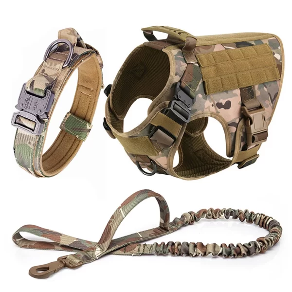 Large Dog Harness And Leash Set Pet German Shepherd Malinois Training Walking Vest Dog Harness And Collar For Medium Large Dogs - Image 16