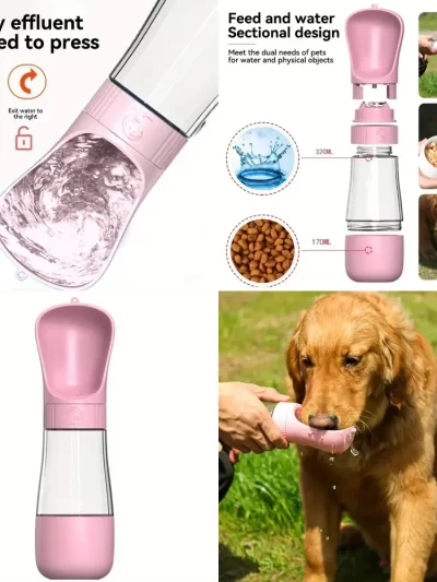 Travel-Friendly Portable Dog Water Cup - Durable Outdoor Pet Feeding & Water Dispenser for Dogs & Cats - Essential Pet Supplies