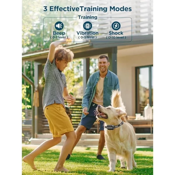 GPS Wireless Dog Fence, Electric Fence Collar with 3 Warning Modes, Wireless Dog Fence for Outdoor Use, Waterproof - Image 4