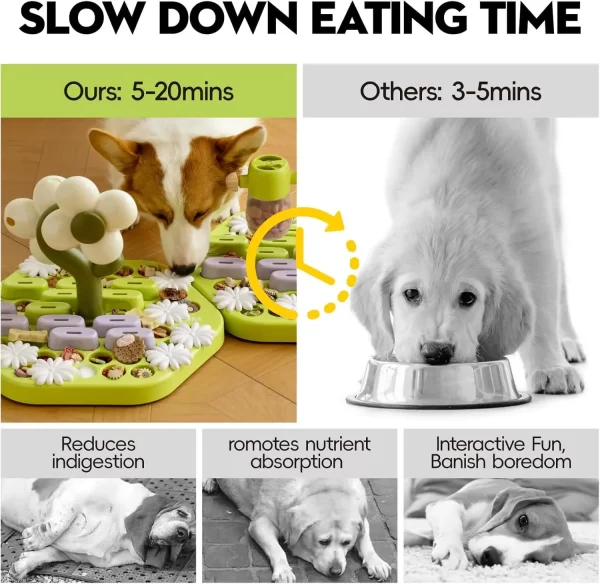 MEWOOFUN Level 4 Dog Puzzle Toy Enrichment Toys for Dogs IQ Training Dog Slow Feeder Interactive Toys for All Breeds - Image 3