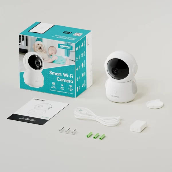 ZUMIMALL Wired security Camera, 5G/2.4G WiFi Baby/Pet Monitor with Camera and Audio,One-Click Call, Auto Tracking, Cry/PIR/AI - Image 5