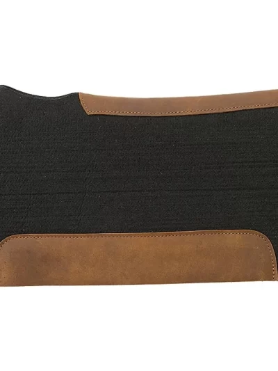 Weaver Equine 25" x 26 Pony Contoured Pure Wool Felt Horse Saddle Pad, Shock Absorbing Western Saddle Pad for Comfort Protection