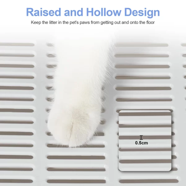 Bingopaw XXL Large Space Foldable Cat Litter Box with Front Entry & Top Exit with Tray - Image 4