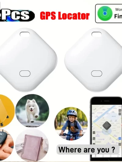 4PCS GPS Tracker Locator Bluetooth Tag Device Finders Work with Apple Find My APP Anti-Lost Smart Tracker for Key Wallet Pet Car