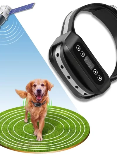 Wireless Dog Fence System, Electric Satellite Technology Pet Containment System by GPS Signal for Dogs