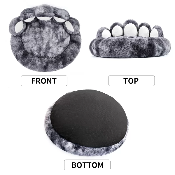 Cozy Comfy Pet Dog Bed Paw Shape Warm Dog Bed Cushion for Your Furry Friend Fluffy Dog Bed Cat Mat Deep Sleeping Warm Thickened - Image 6