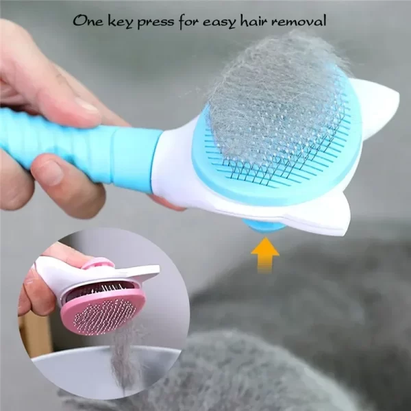 Pet Comb Cleaning High Quality Self cleaning Brush Professional Grooming brush for Dogs and Cats - Image 6
