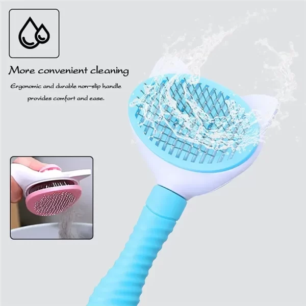 Pet Comb Cleaning High Quality Self cleaning Brush Professional Grooming brush for Dogs and Cats - Image 5