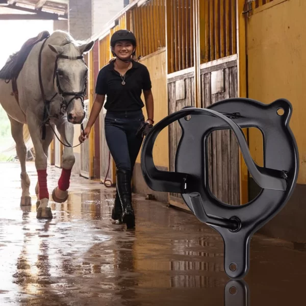 Horse Bridle Rack Metal Bridle Bracket Wall Mounted Bridle Hooks Horse Tack Storage Halter Hanger Horse Barn Supplies - Image 5