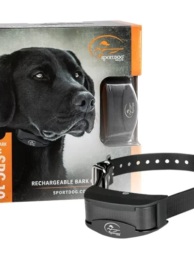 SportDOG Brand NoBark 10 Collar, Dog Bark Collars, Rechargeable, Programmable Bark Collar, Silent Partner Technology, (Black)