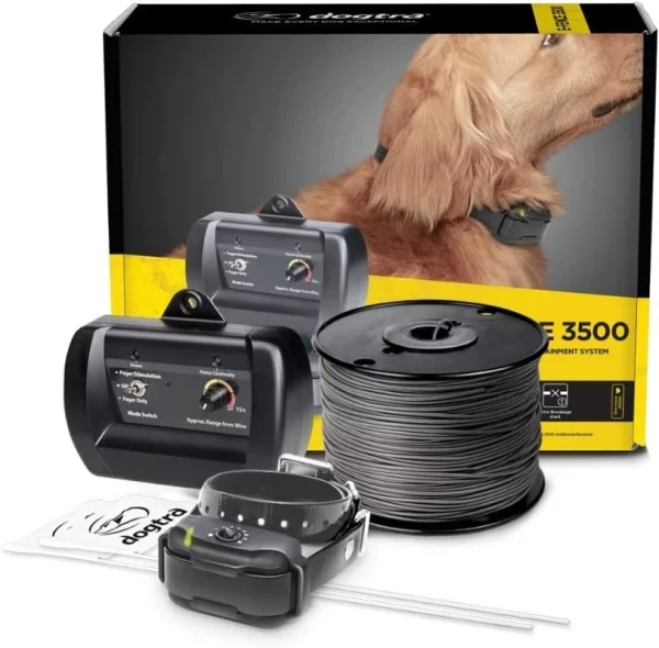 NEW  E-Fence 3500 In Ground Fence for Dogs Wireless Rechargeable Collar 40-Acre Vibration Outdoor Underground Wire