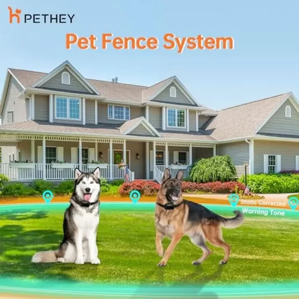 Indoor Outdoor Wireless Dog Fence Upgraded 2024 Radar Electric Containment System Real-time Monitoring Rechargeable Adjustable - Image 3