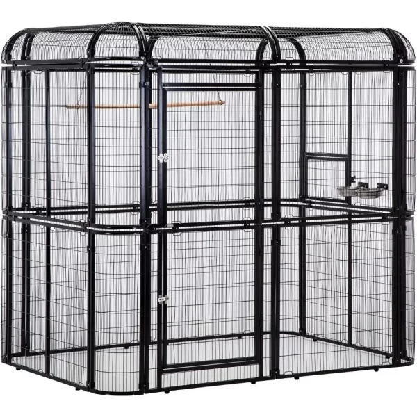 Large Walk-in Cages Heavy Duty Bird Cage Outdoor Aviary Parrot Macaw Conure Lovebird Pet House Finch Parakeet Cockatiel Macare B