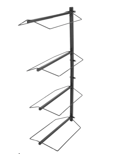 2 Sets Saddle Rack Wall Mounted Heavy Duty 4 Tier Horse Saddle Hanging Stand