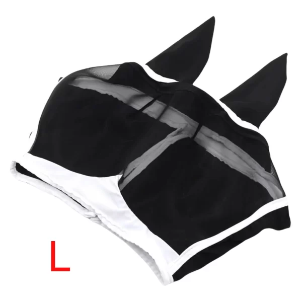 Horse Fly Masks Breathable Horse Head Cover Anti-Mosquito Horse Summer Eye Shield Adjustable Outdoor Riding Equestrian Equipment - Image 6