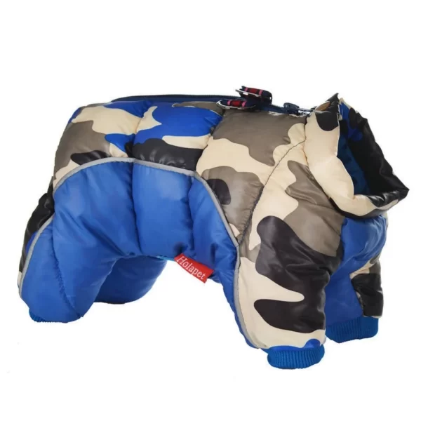 Fullbody Small Dog Coat Warm Fleece Puppy Jacket Dog Winter 4-Leg Puffer Coat Reflective Turtleneck Dog Snow Jacket Snowsuit - Image 7
