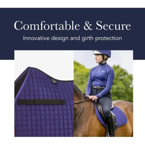 LeMieux General Purpose Suede Square Saddle Pad - English Saddle Pads for Horses - Equestrian Riding Equipment and Accessories - Image 4
