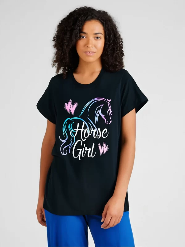 HORSE GIRL T-Shirt Love Horses Riding Rider Women Gift Tee For Adult, Women, Teen, Teenager, Adolescent, Youth - Image 2
