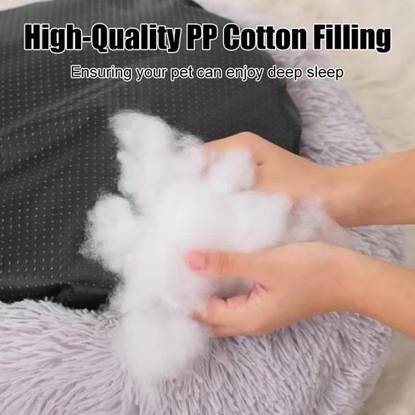 Fluffy Pets Dogs Beds Large Round Dog Bed Super Warm Soft Cat Bed Plush Cat Nest Winter - Image 5