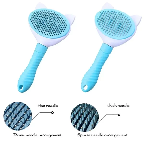Pet Comb Cleaning High Quality Self cleaning Brush Professional Grooming brush for Dogs and Cats - Image 3