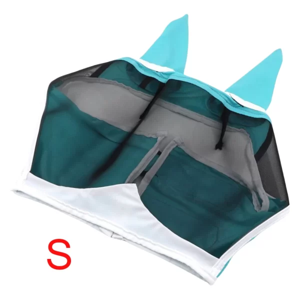 Horse Fly Masks Breathable Horse Head Cover Anti-Mosquito Horse Summer Eye Shield Adjustable Outdoor Riding Equestrian Equipment - Image 5