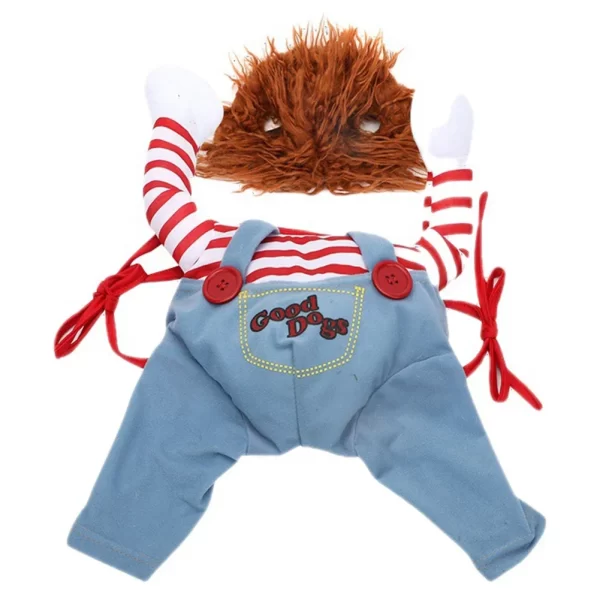 Pet Dog Creative Clothes Quirky Dog Clothes Adjustable Pets Role Playing Costume Holding Knife for Small Medium Dogs - Image 4