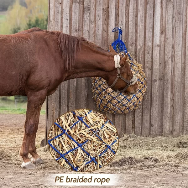 (2pcs) Horse Hay Net, Slow Feed Hay Bag, Feeding Net for horse, sheep, donkey, goat and more - Image 6