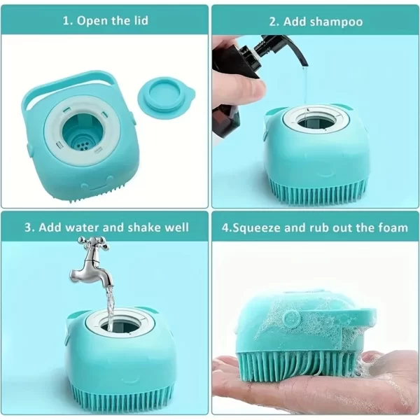7 Pack Pet Grooming Set, Hair Removal Comb For Dog, Flea Comb, Dog Shampoo Brush, Pet Nail Clippers, Dog Toothbrush Set - Image 4