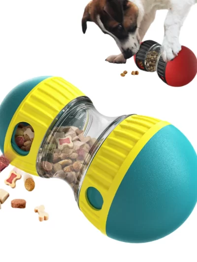 Pet Slow Feeder Food Dispensing Dog Toy Dog Enrichment Toy IQ Training & Playing Improves Pets Digestion Dog Treat Ball