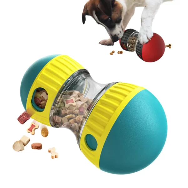 Pet Slow Feeder Food Dispensing Dog Toy Dog Enrichment Toy IQ Training & Playing Improves Pets Digestion Dog Treat Ball