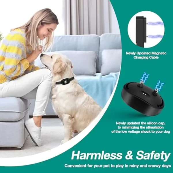 GPS Wireless Dog Fence 2-in-1 Electric Pet Containment System 761 Acre Radius IP65 Waterproof - Image 6